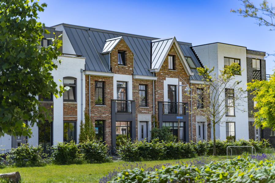 Vooraanzicht parkje